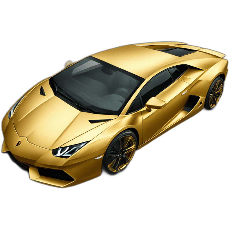 gold Lamborghini emoji