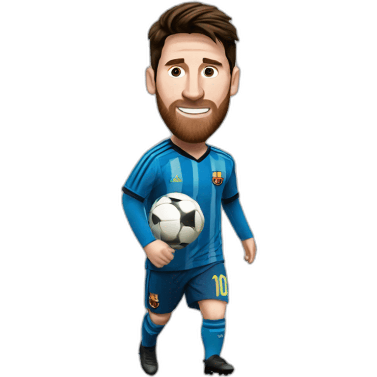 messi scores a goal emoji