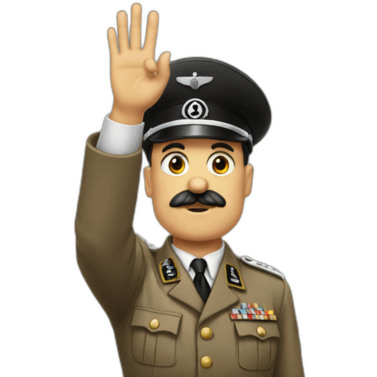 Hitler saluting emoji