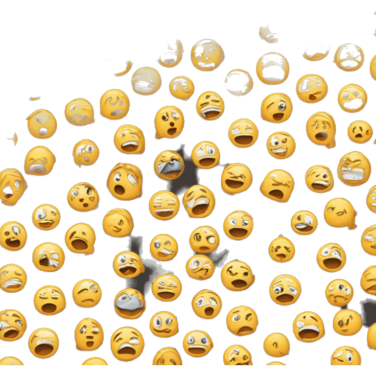 Emoji lought and crying emoji