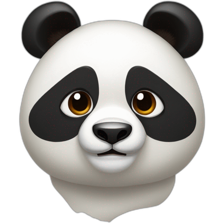 Panda sur panda roux emoji