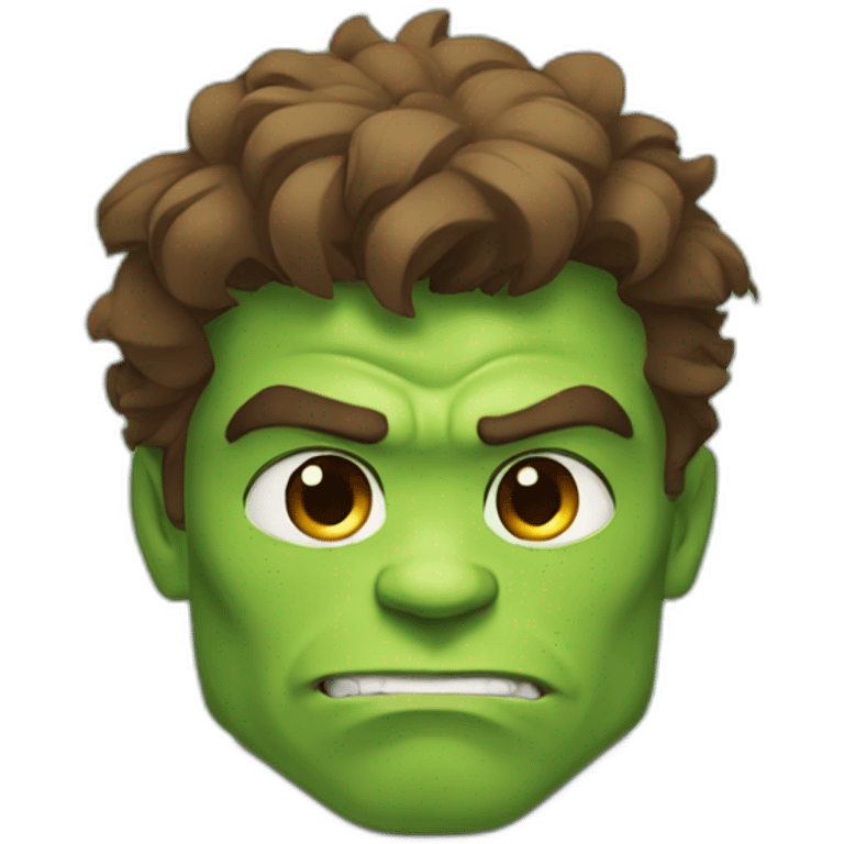 Hulk in love face emoji