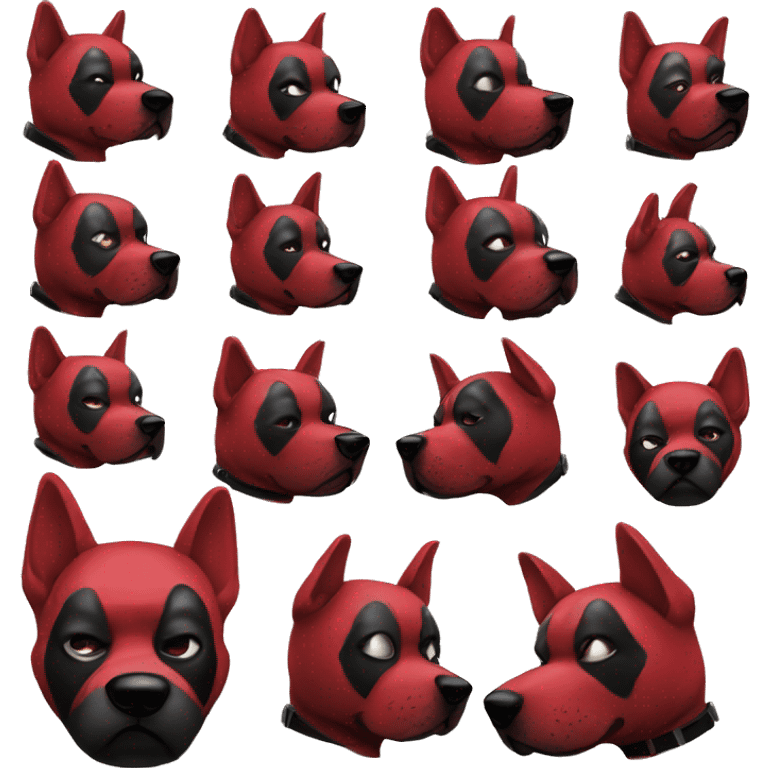 Deadpool dog emoji