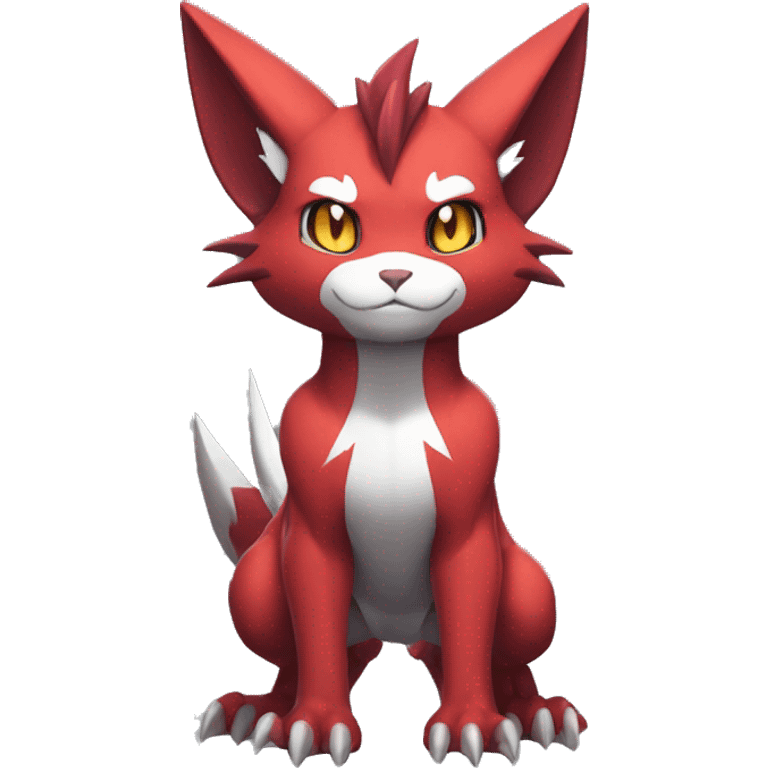  Kawaii Edgy Cool Beautiful Guilmon-Torracat-Zoroark full body emoji