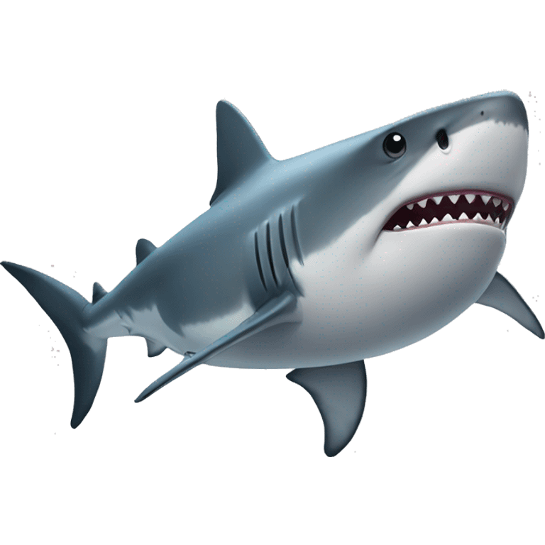 shark with knees emoji