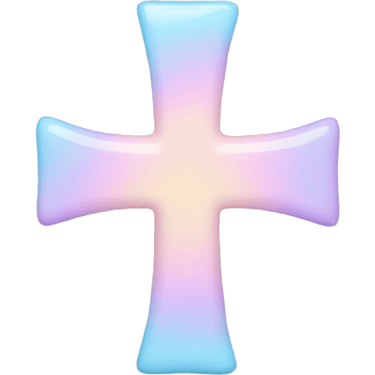 Pastel cross emoji