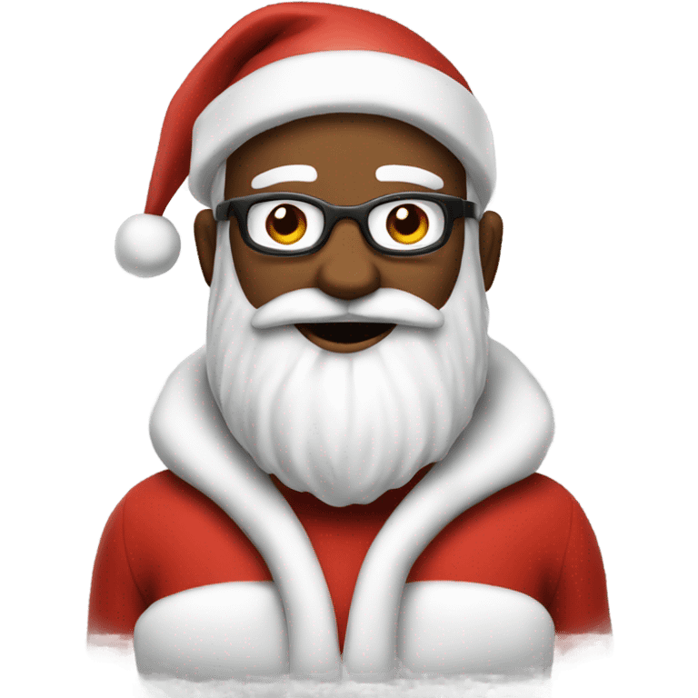 Cool Santa emoji