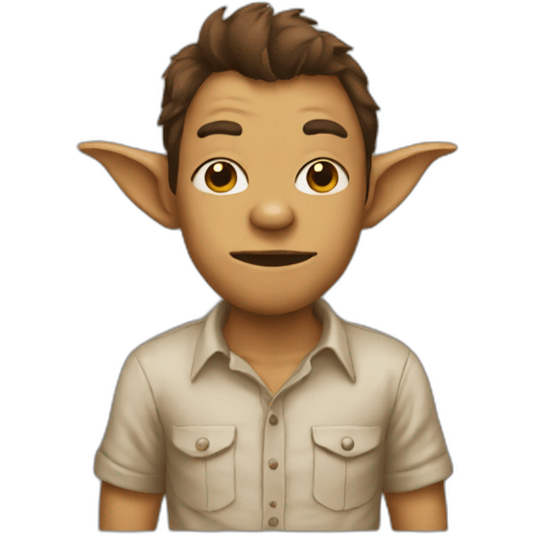 shirt brown gremlin emoji