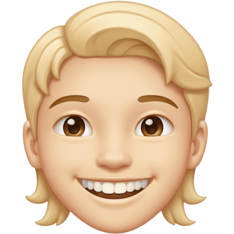 smiling emoji with braces emoji