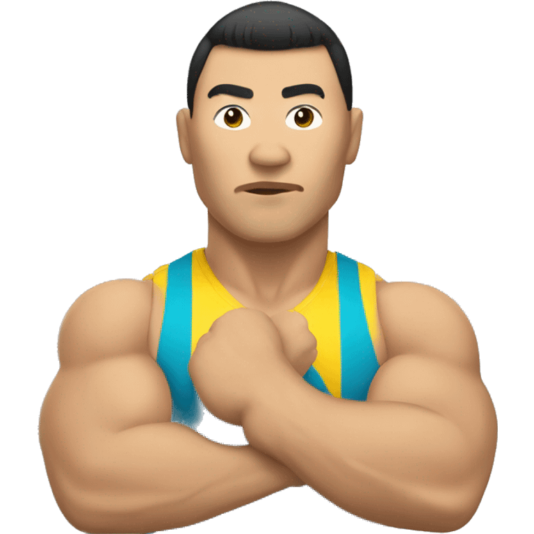 Kazakh arm-wrestler emoji