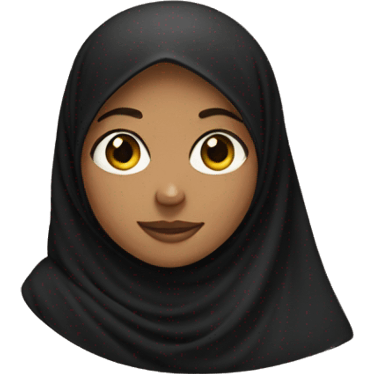 Girl with a black hijab emoji