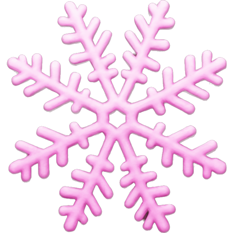 Pink snowflake emoji