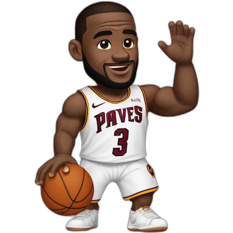 LeBron James qui se fait fouetter emoji