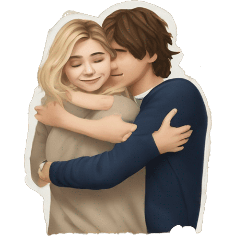 Emoji Chloe grace moretz hugging elrubiusomg emoji