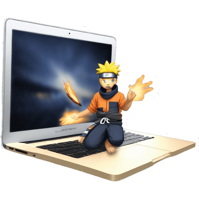 MacBook back a Naruto  emoji