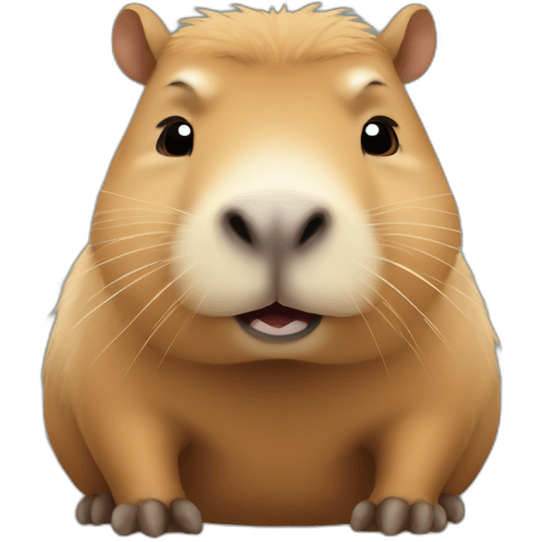 Cute little Chubby Capybara emoji