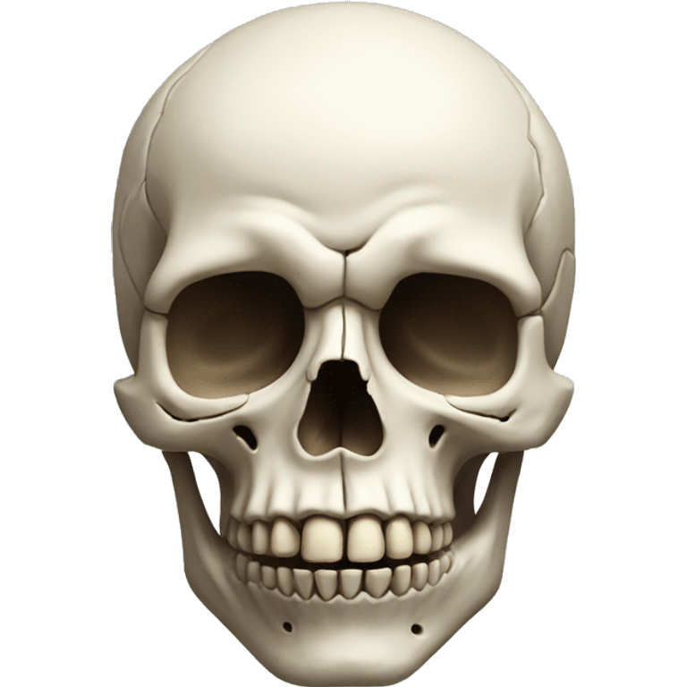 realistic skull head emoji