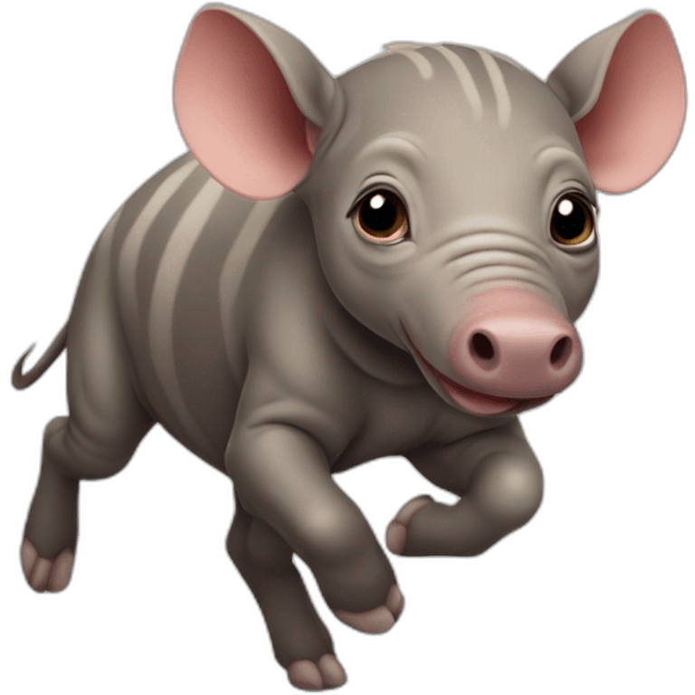 Baby Babirusa Running emoji