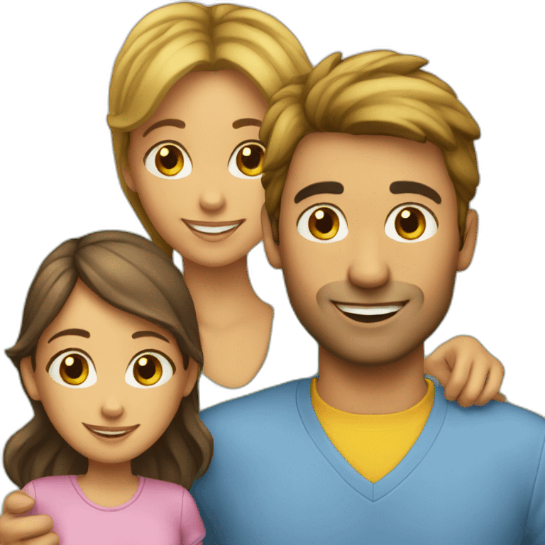 Couple avec enfants  emoji