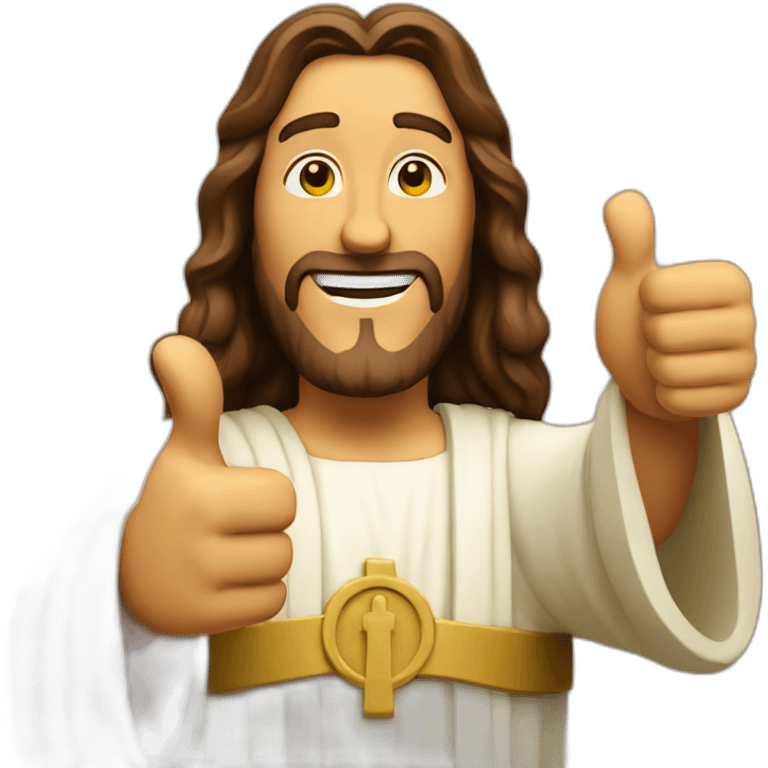 Buddy Christ thumbs-up emoji