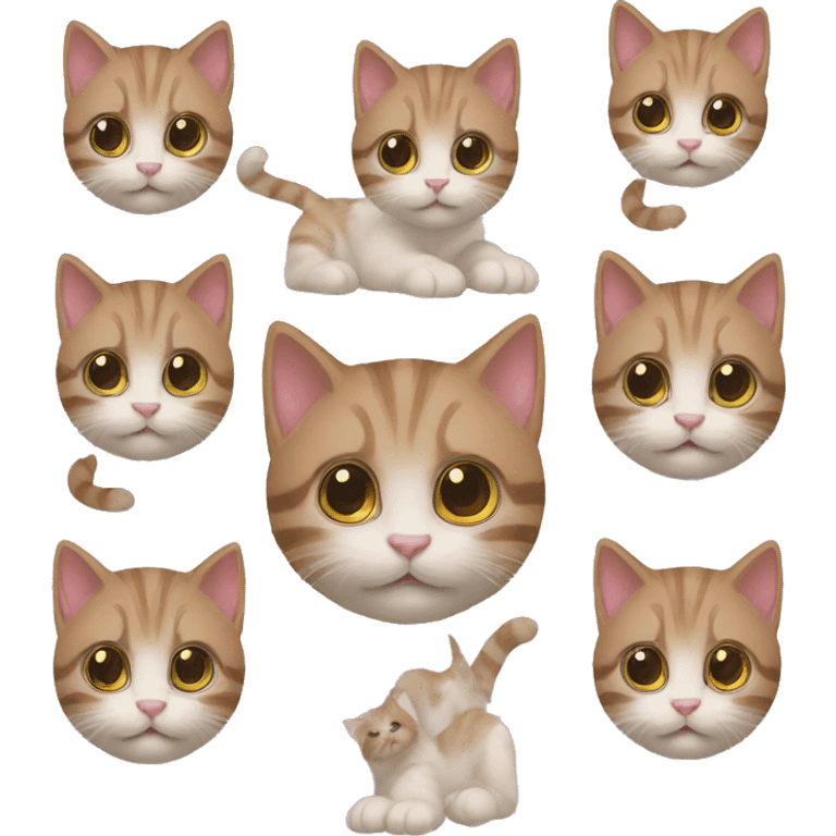 five kittens emoji