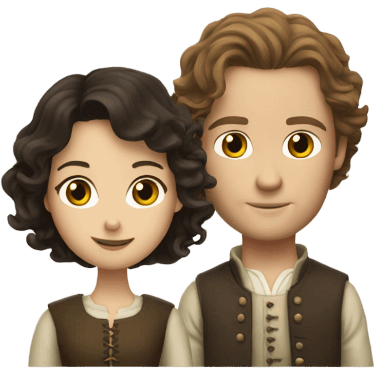 Jamie and Claire Fraser emoji