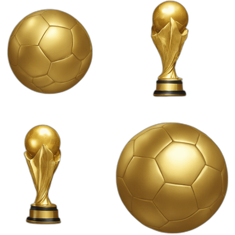 Chat avec un ballon d'or emoji