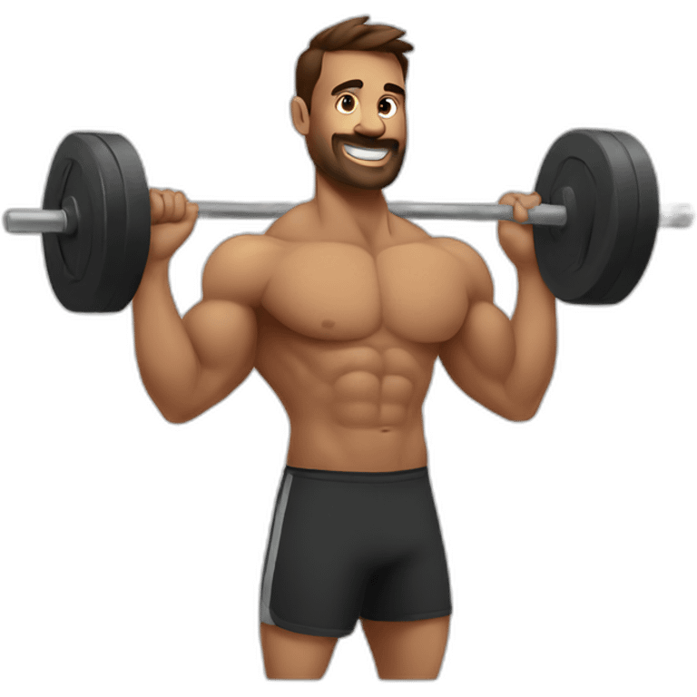 Man practicing CrossFit emoji