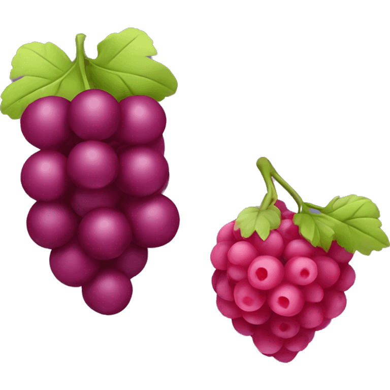 grape and raspberry emoji