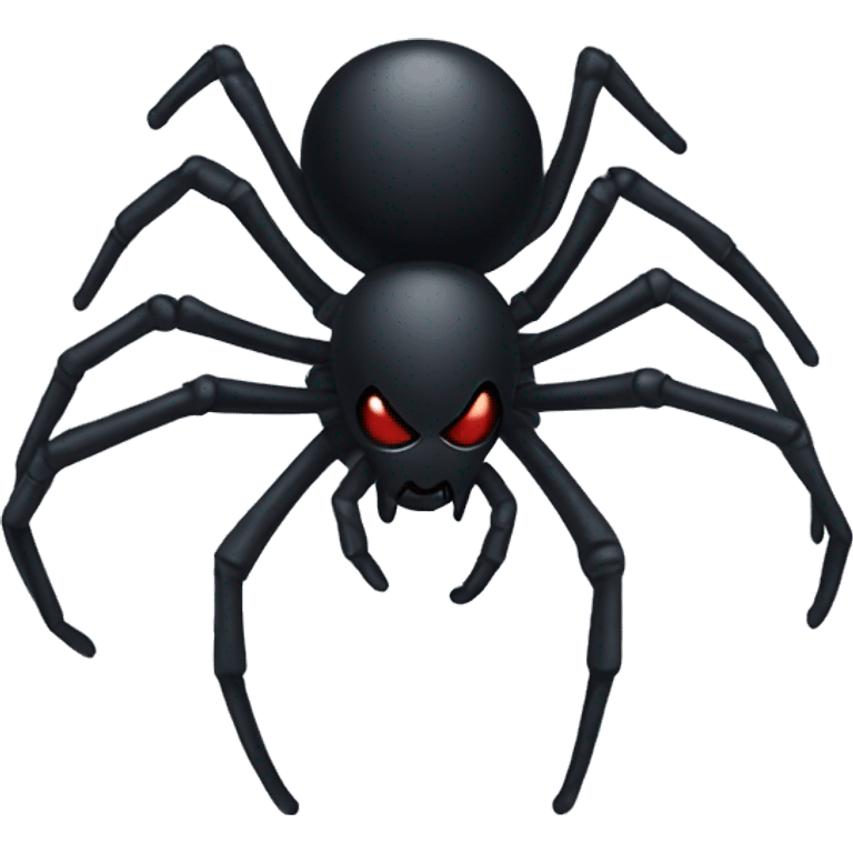 Black widow spider emoji