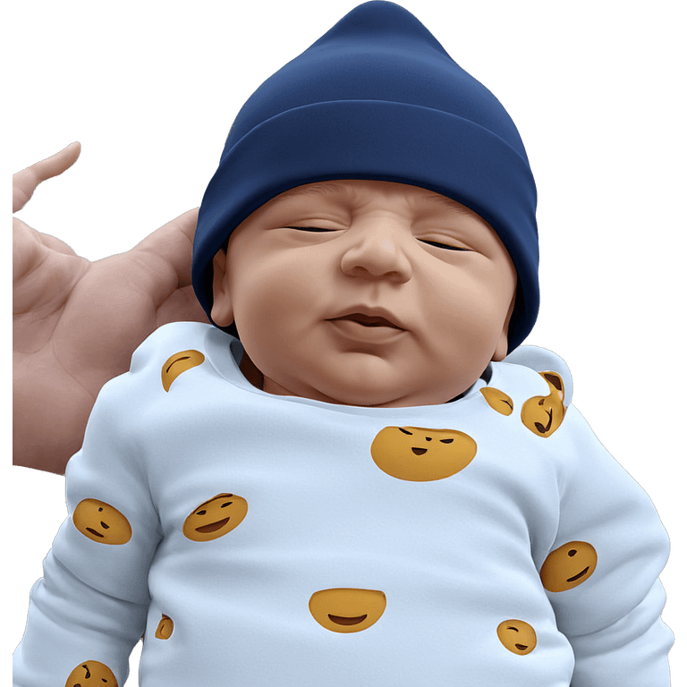 boy sleeping in beanie emoji