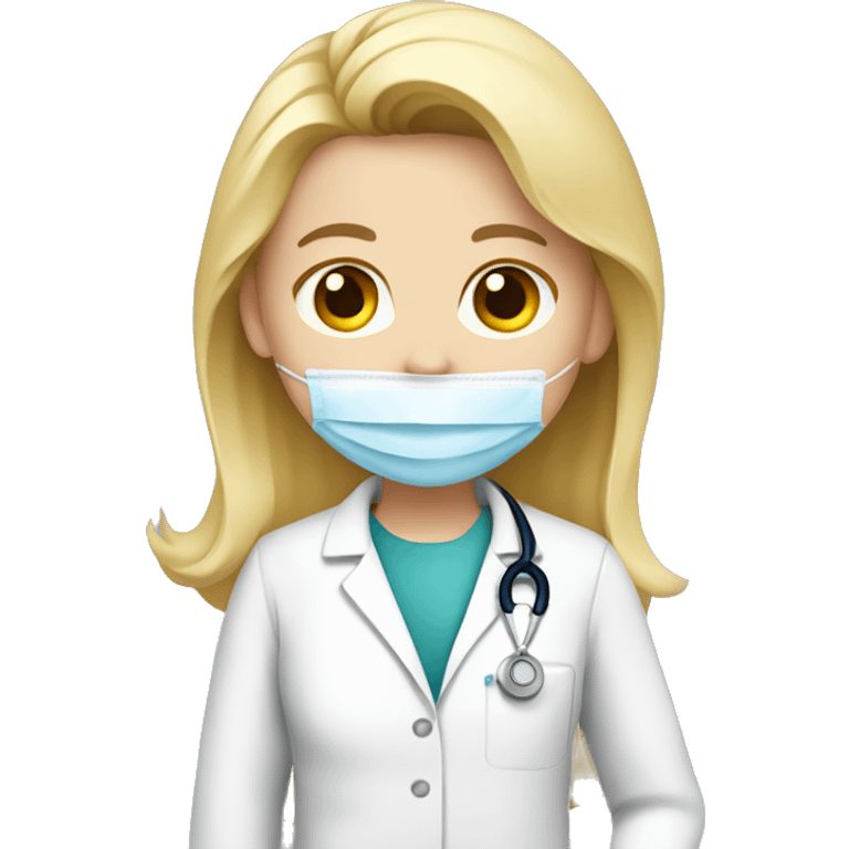 blond doctor vaccinate someone emoji