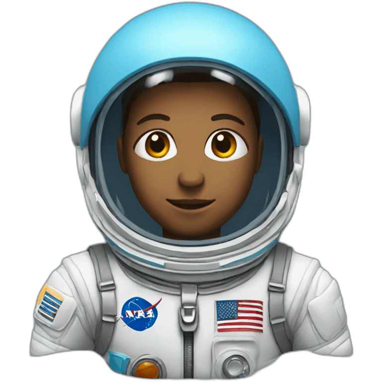 Astronaut with light blue helmet emoji