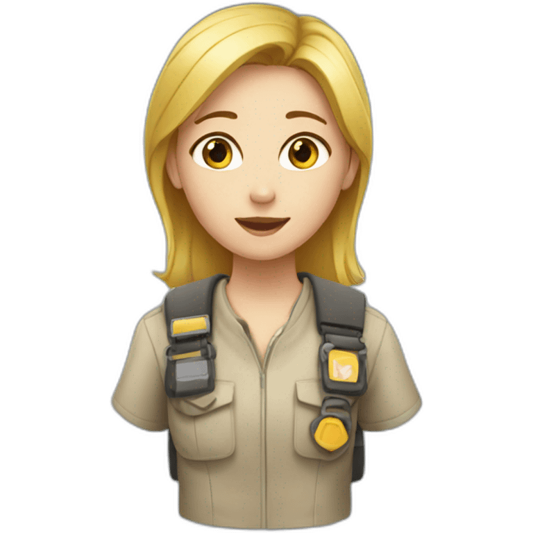 a girl rescue other emoji