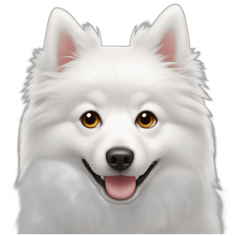 White spitz emoji