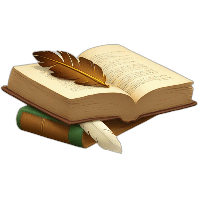 book and quill emoji