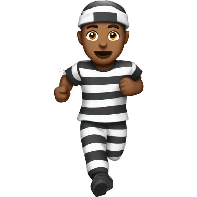 prisoner running emoji