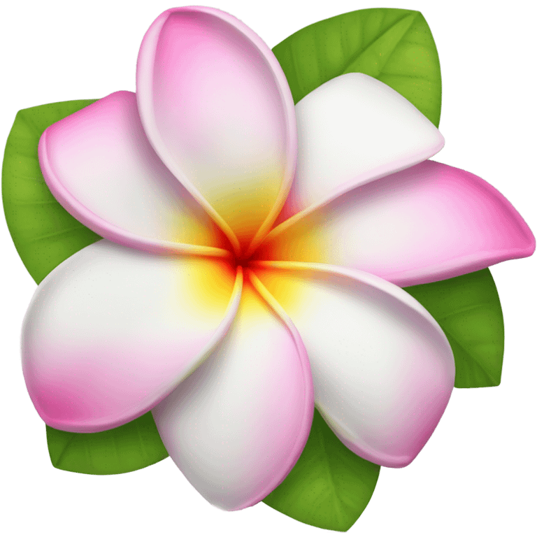 Plumeria flower emoji