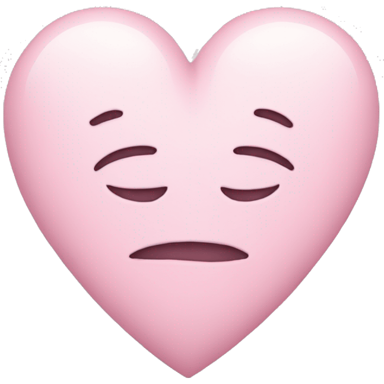 pastel pink heart emoji