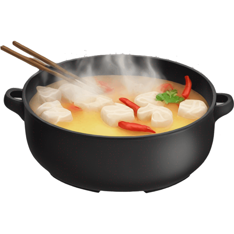 Hot pot emoji