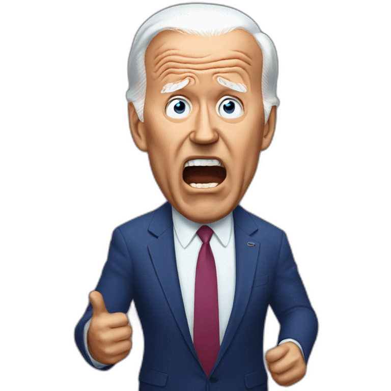 Joe Biden scared emoji