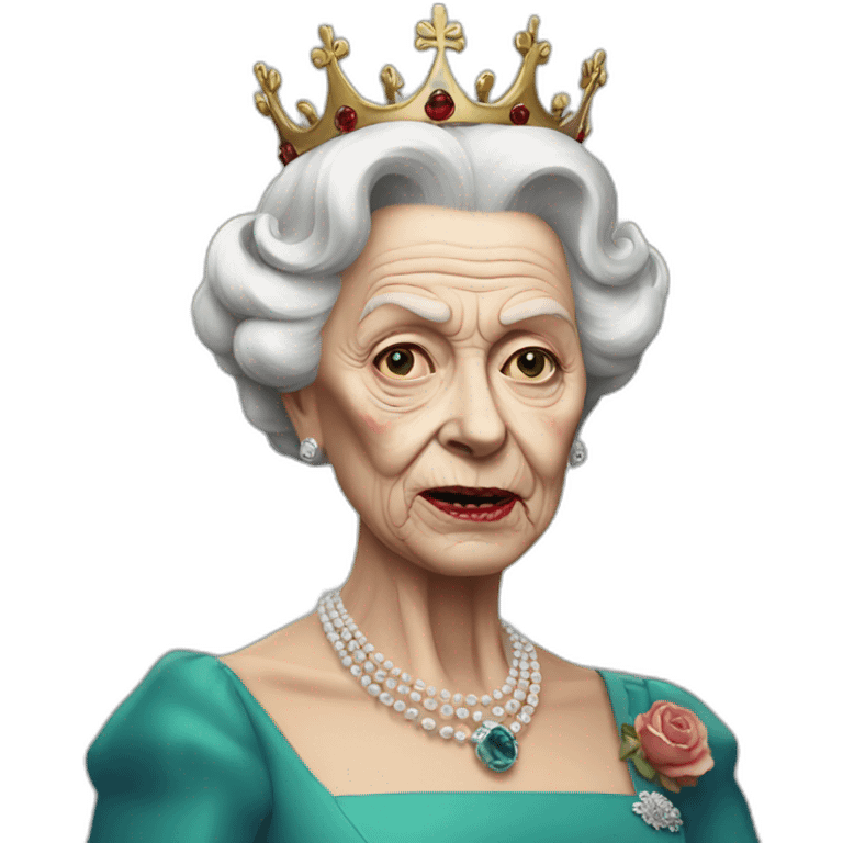 zombie queen Elizabeth emoji