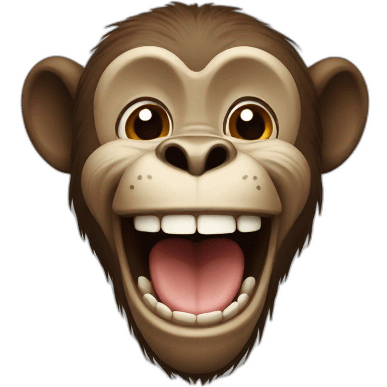 Monkey is laughting emoji