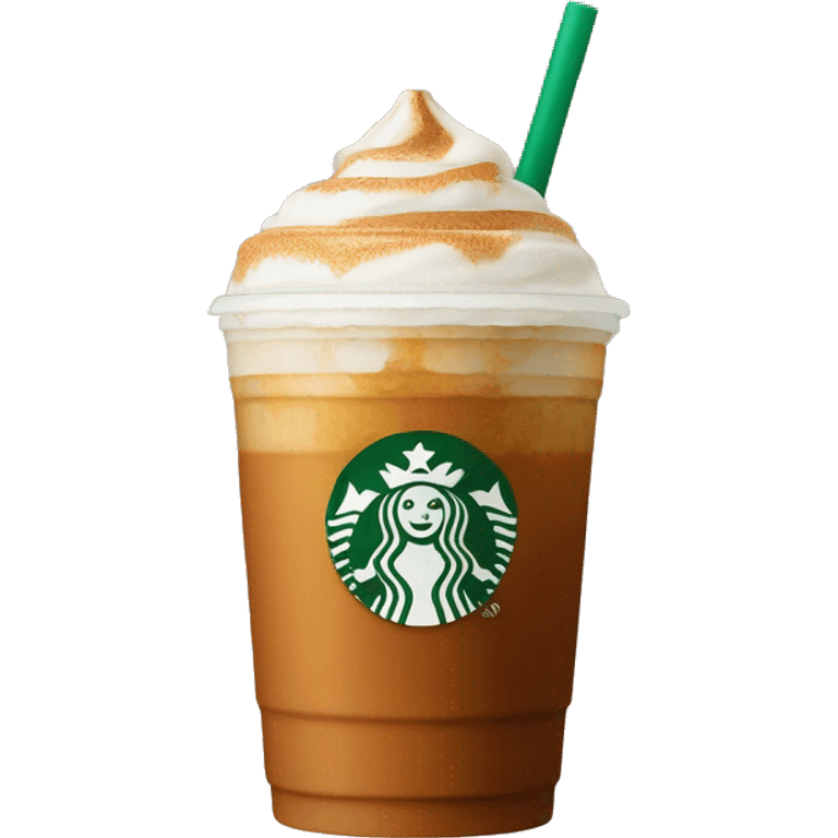 Starbucks iced pumpkin spice latte emoji