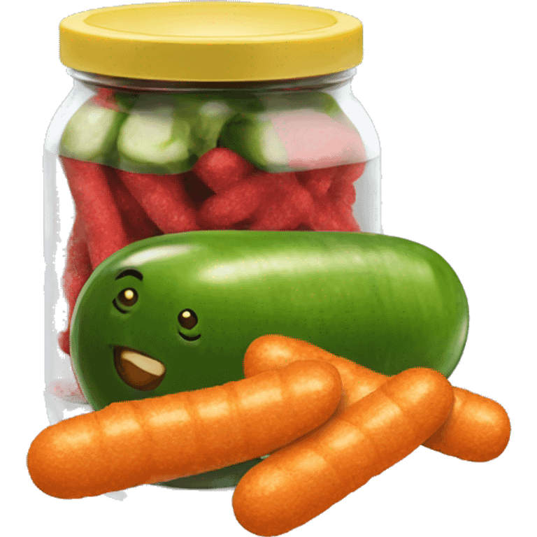 Pickles and hot Cheetos  emoji