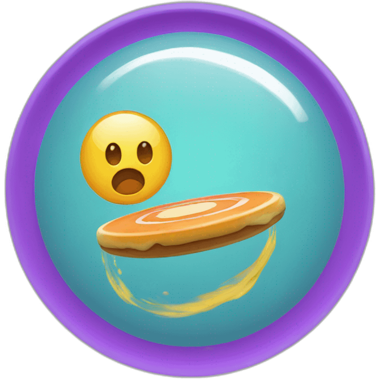 Frisbee Cartoon  emoji