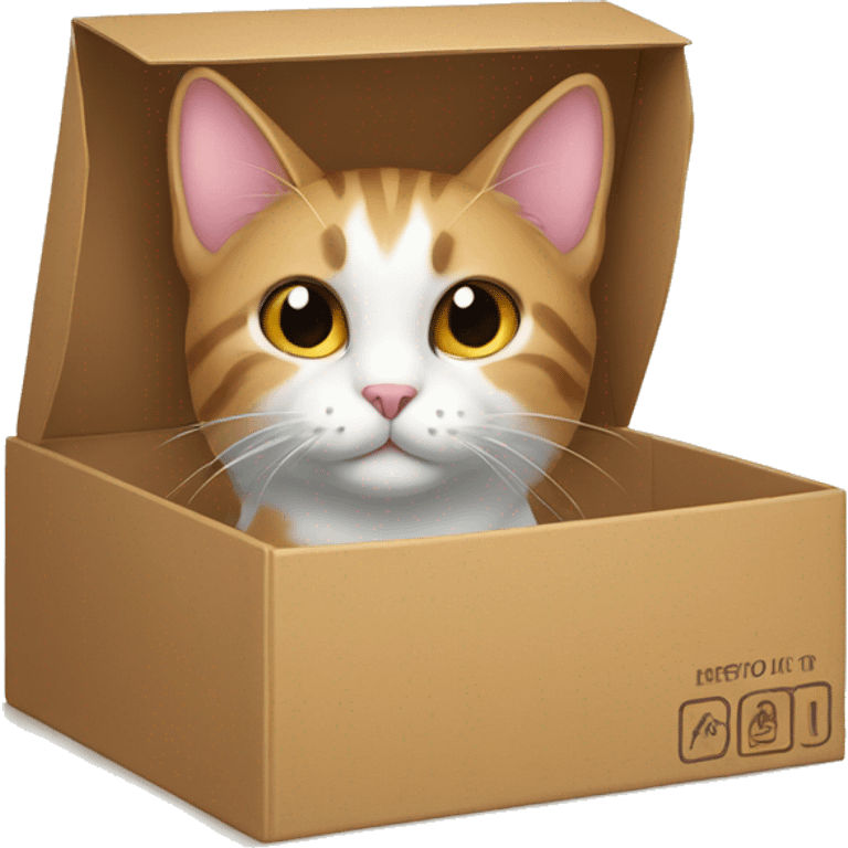 Cat in box emoji