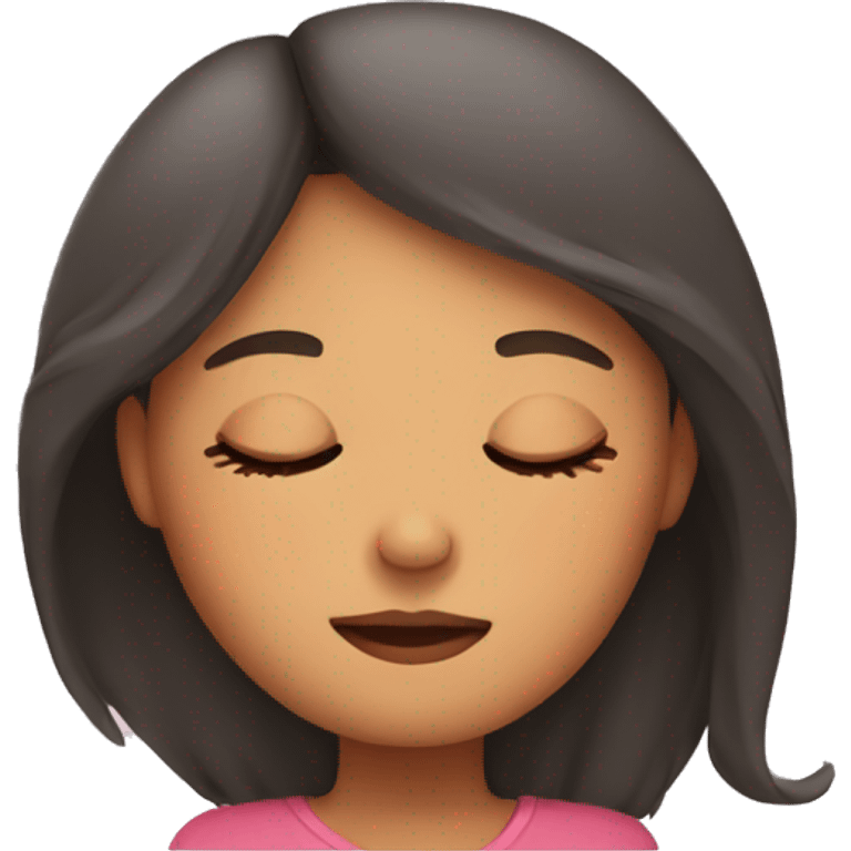 Girl sleeping  emoji