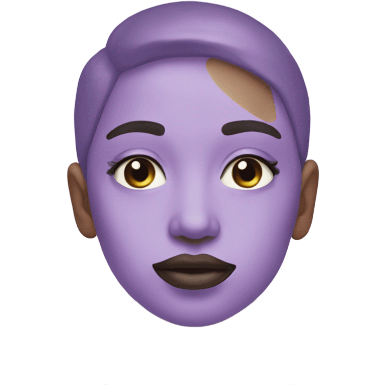 pastel purple gouache for face emoji