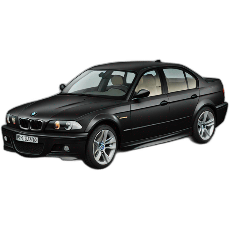 Bmw 3 black emoji